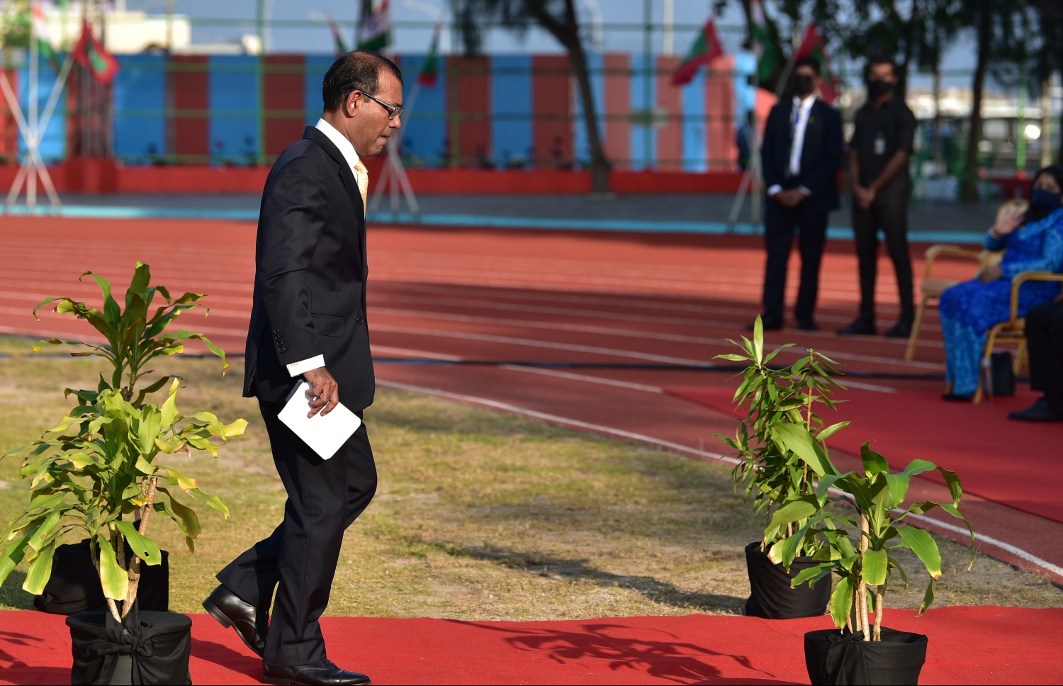 Uthuruthilafalhaa behey gothun kuree sarukaarun India aa kuri mashvaraage thafseel ebahuri: Nasheed