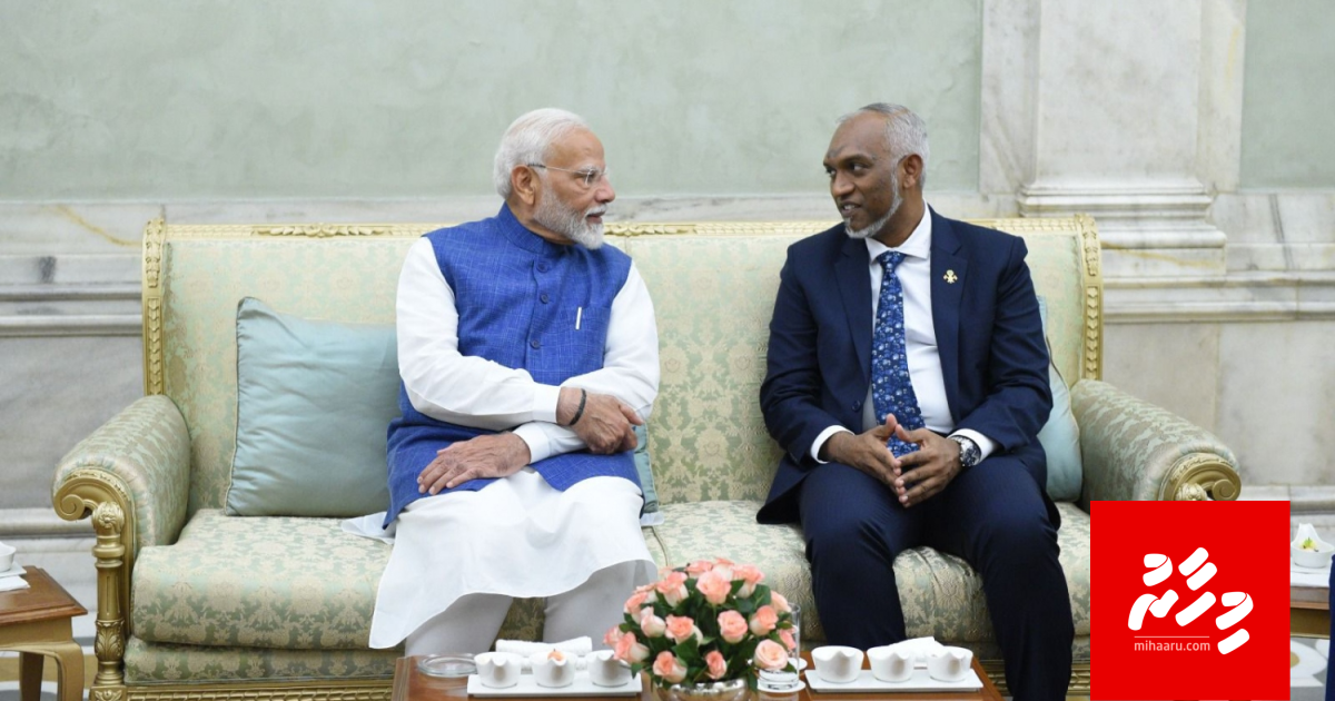 Raees Muizzu ge thaareehee dhathurufulhu India ah fattavaifi