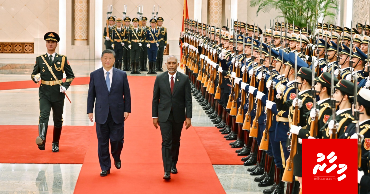 Raees Xi ge dhauvathakah Raees Muizzu China ah furaavadaigenfi