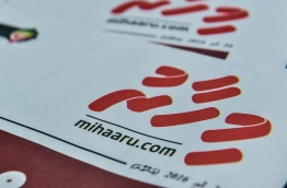 The first 'Mihaaru News' paper printed on 24 May 2016; Mihaaru News is celebrating its eight anniversary this year