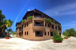 A guesthouse in Kaafu Atoll's Dhiffushi. PHOTO: BOOKING.COM