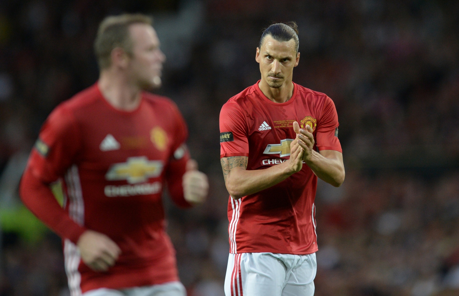 ޔުނައިޓެޑްގެ މެޗެއްގެ ތެރެއިން އިބްރަހިމޮވިޗް (ފޮޓޯ).-- ފޮޓޯ: އޭއެފްޕީ