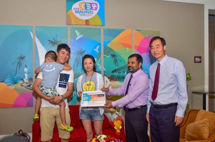 750،000 ވަނަ ޓޫރިސްޓް އައުން ފާހަގަކޮށްފި