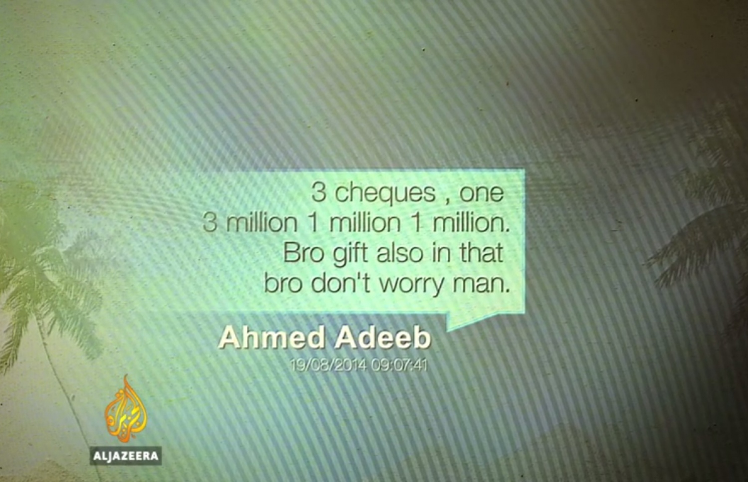 ޒިޔަތަށް އަދީބު ފޮނުއްވި ކަމަށް ބުނާ މެސެޖް