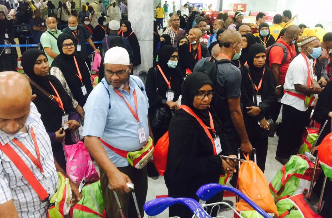 ހައްޖުވެރިން މާލެ އަށް ފުރަން ފަށައިފި