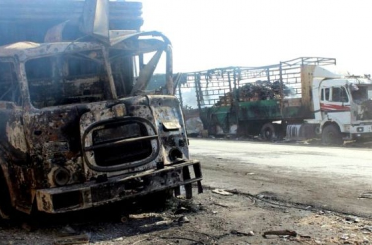 ސީރިއާގެ އެހީގެ ވެހިކަލްތަކަށް ހަމަލާ ދިނީ ރަޝިޔާ