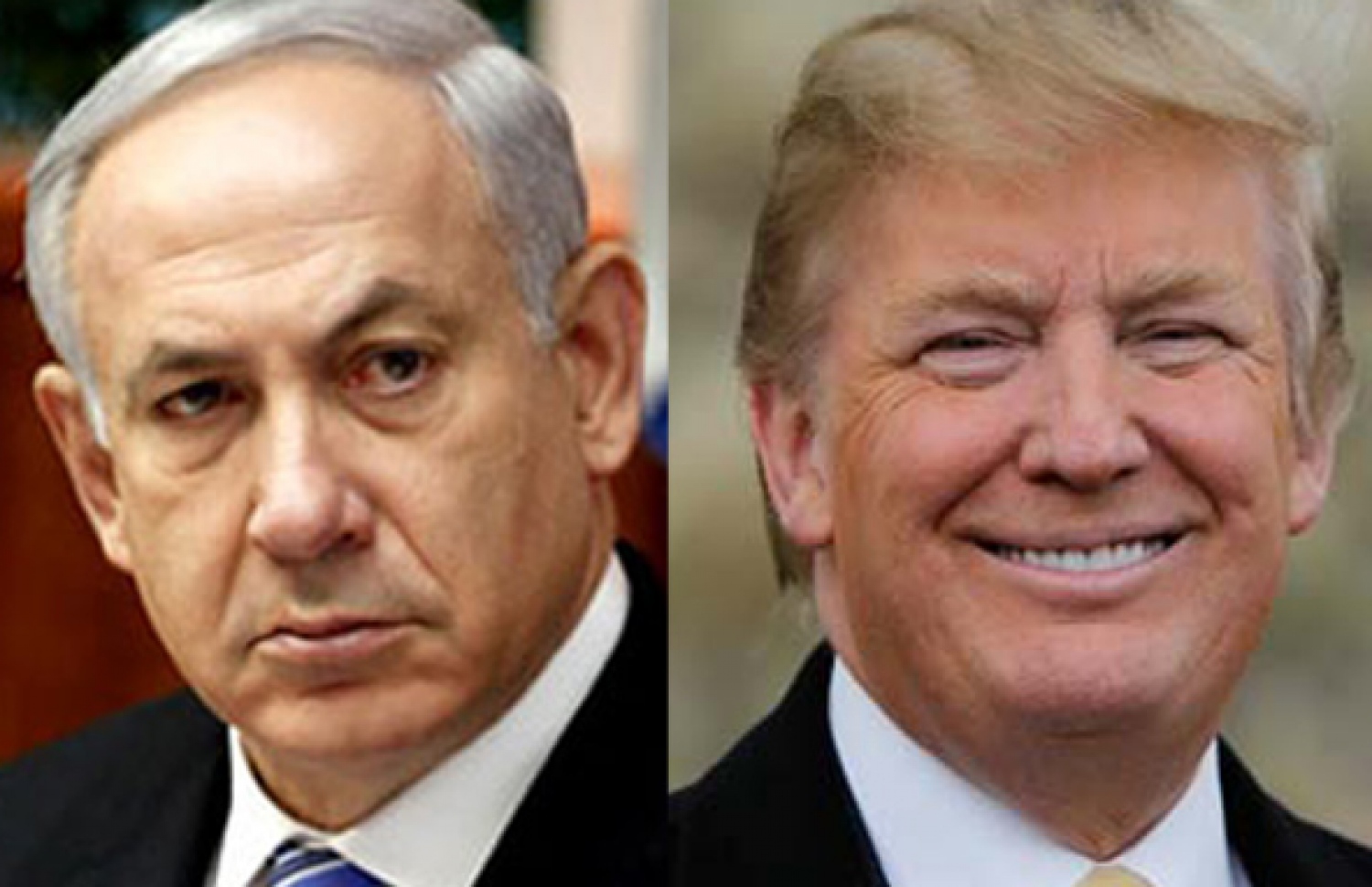 އެމެރިކާގެ ރިޔާސީ ކެންޑިޑޭޓް ޓްރަމްޕް (ކ) އާއި އިޒްރޭލުގެ ބޮޑު ވަޒީރު ނަތަންޔާހޫ.