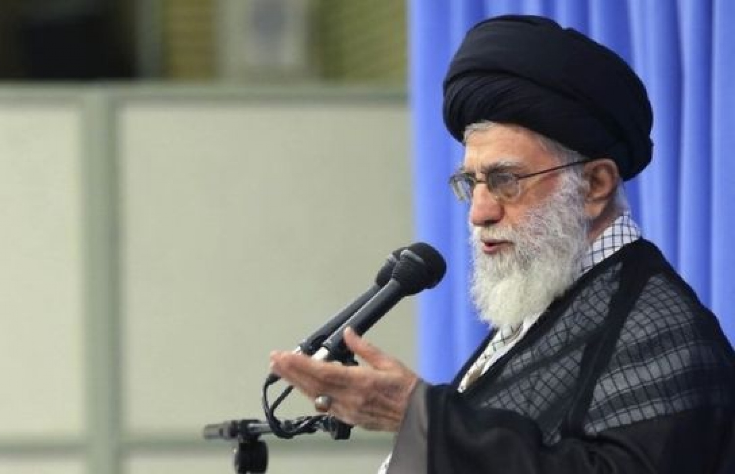 އީރާނުގެ ރޫހީ ލީޑަރު އާޔަތުﷲ އަލީ ޚާމަނާއީ. --ފޮޓޯ:އޭޕީ