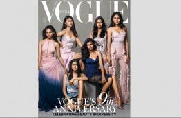 ވޯގް އިންޑިއާގެ ކަވަރުގައި ދިވެހި މޮޑެލް ރައުދާ (ވާތްފަރާތުގައި)