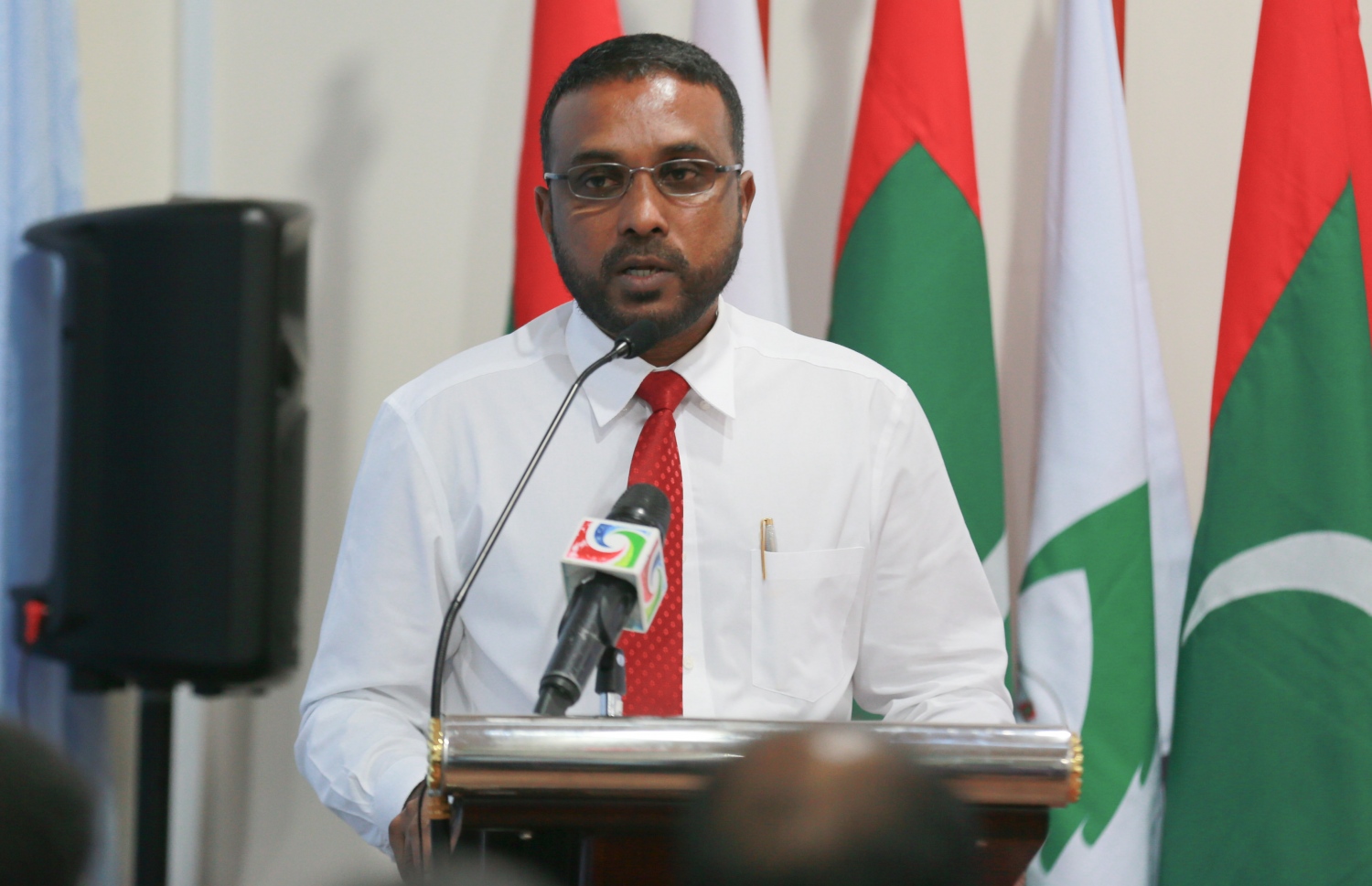 އެންޓި ކޮރަޕްޝަން ކޮމިޝަން ރައީސް ހަސަން ލުތުފީ: ތަހުގީގަށް ޔާމީންގެ ބަޔާން އޭސީސީން ނެގީ އުސޫލާ ޚިލާފަށް.-- ފޮޓޯ: މުހައްމަދު ޝަރުހާން/ މިހާރު