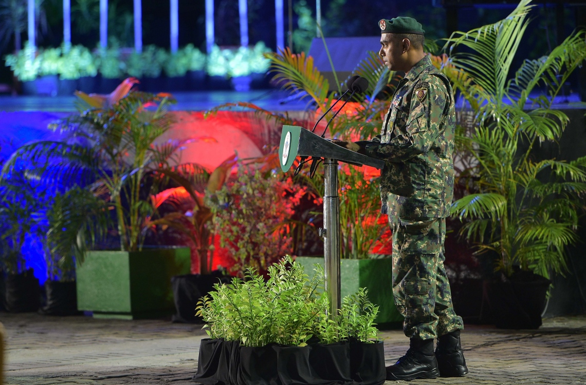 މާލެ، ނޮވެމްބަރު 2، 2016 - ނަސްރުގެ ދުވަހުގެ މުނާސަބަތުގައި ކަޅުތުއްކަލާ ކޮށީގައި ބޭއްވި ޖަލްސާ. -- ފޮޓޯ: މުހައްމަދު ޝަރުހާން/މިހާރު