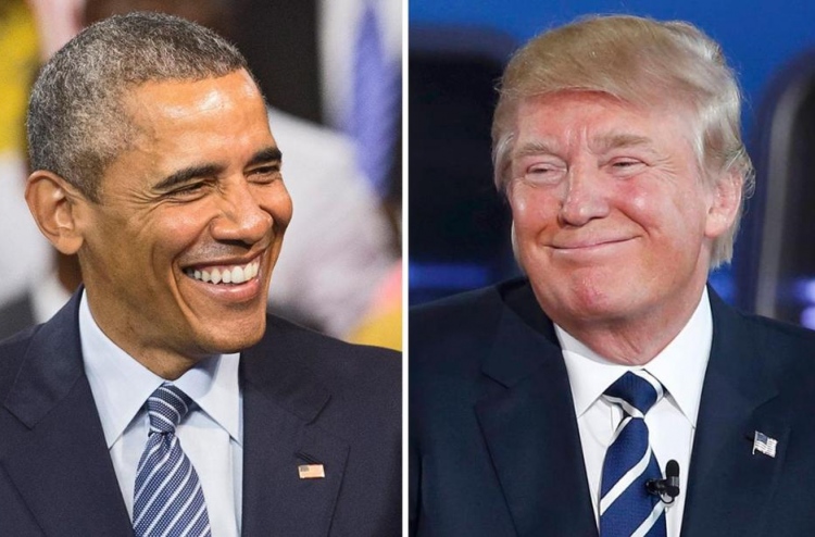 ޓްރަމްޕަށް އޮބާމާ މަރުހަބާ ވިދާޅުވެ ވައިޓްހައުސް އަށް