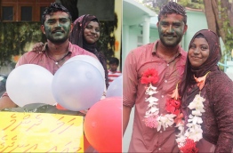 އަހުމަދު ޝަމާއިލް އާއި އާމިނަތު ޝާލިޔާ އަލީ: އާއިލާގެ ޒުވާނުން ކައިވެނީގެ ތަހުނިޔާ ކީ ކުލައިންނާއި މަލުގެ ހާރުން އަދި އަލަތު ދަތުރަށް ސައިކަލު ތައްޔާރުކޮށްދީގެން --ފޮޓޯ: އާފިޔާ އަހުމަދު