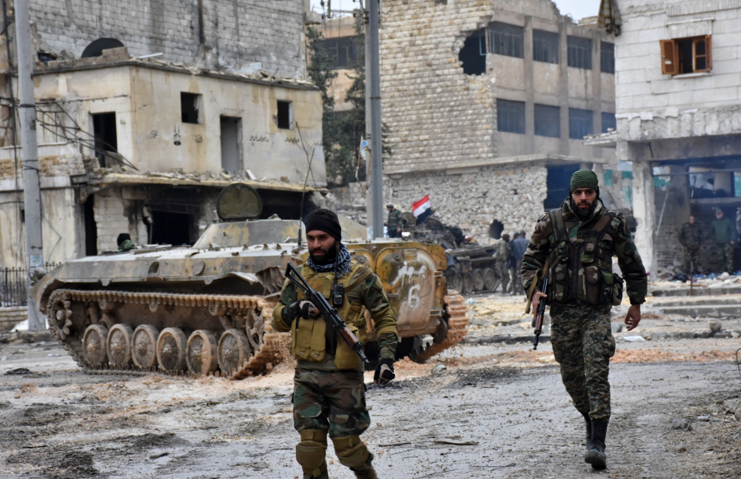 ސީރިއާގެ ހަލަބު ސިޓީގައި މިދިޔަ މަހު ސީރިއާ ސިފައިން ހަރަކާތްތެރިވަނީ.-- ފޮޓޯ: އޭއެފްޕީ