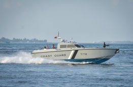 Coast guard speed boat. PHOTO: NISHAN ALI / MIHAARU