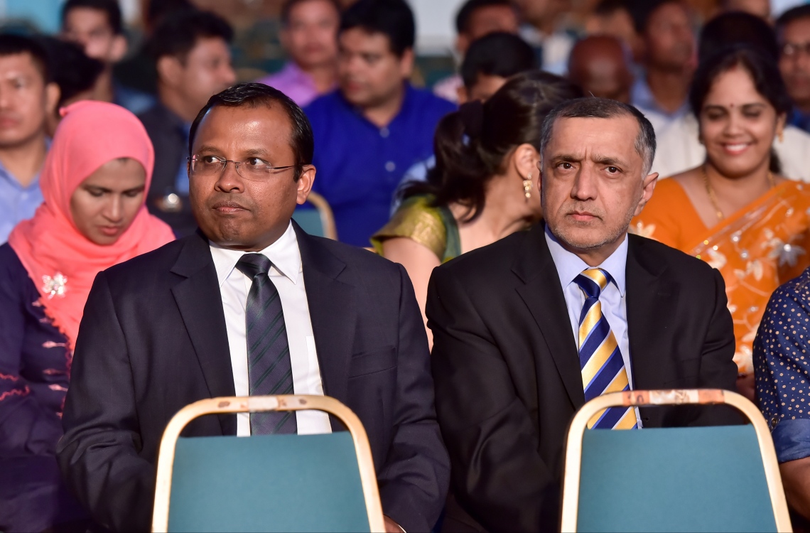 މާލެ: ޖެނުއަރީ 27، 2017: އިންޑިއާގެ ޖުމްހޫރީ ދުވަސް ފާހަގަކުރަން ބޭއްވި ހަފްލާގެ ތެރެއިން.-- ފޮޓޯ: ނިޝާން އަލީ/ މިހާރު