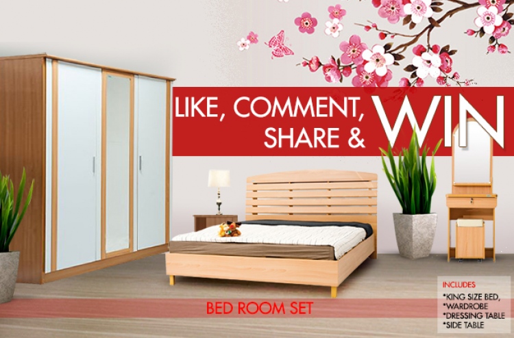 ރެއިންބޯ ޕްރޮމޯޝަން: ފޭސްބުކް ޕޯސްޓުން ބެޑްރޫމް ސެޓެއް