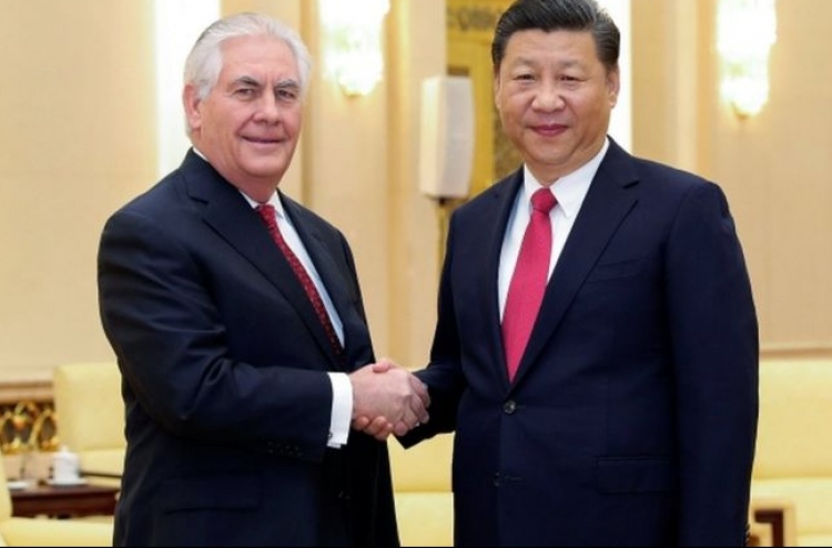 ޗައިނާއަށް ވަޑައިގަންނަވަން ޓްރަމްޕް ބޭނުންވޭ: ޓިލާސަން