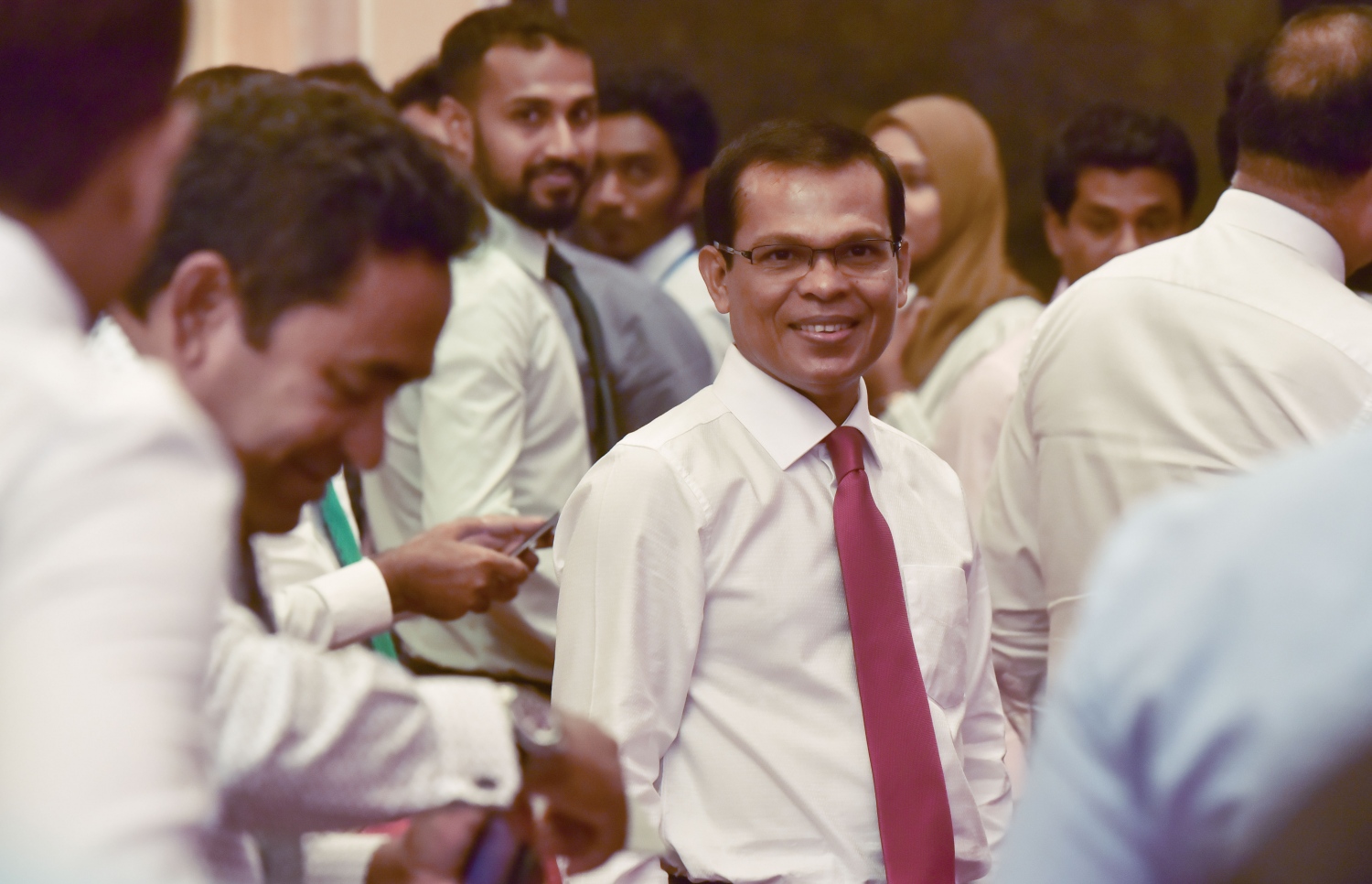 ރައީސް ޔާމީނާއި މަޖިލިހުގެ ރައީސް މަސީހް: މަޖިލީހުގެ ރައީސް ކަމުގައި މަސީހު ހުންނެވުމާ މެދު ޕީޕީއެމްގެ ޕާލަމެންޓްރީ ގްރޫޕްގެ ތެރޭގައި އަދިވެސް ޚިޔާލުތަފާތުވުން ބޮޑު.--- ފޮޓޯ: ހުސެއިން ވަހީދު/ މިހާރު