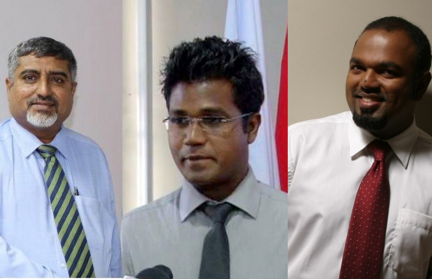 ވިޝްކާގެ މައްސަލާގައި ވަކާލާތުކުރައްވާ ވަކީލުން. (ކ-ވ) މުހައްމަދު ޝަހުދީ، ހުސެން ސިރާޖް އަދި އަހްމަދު މުއިއްޒު