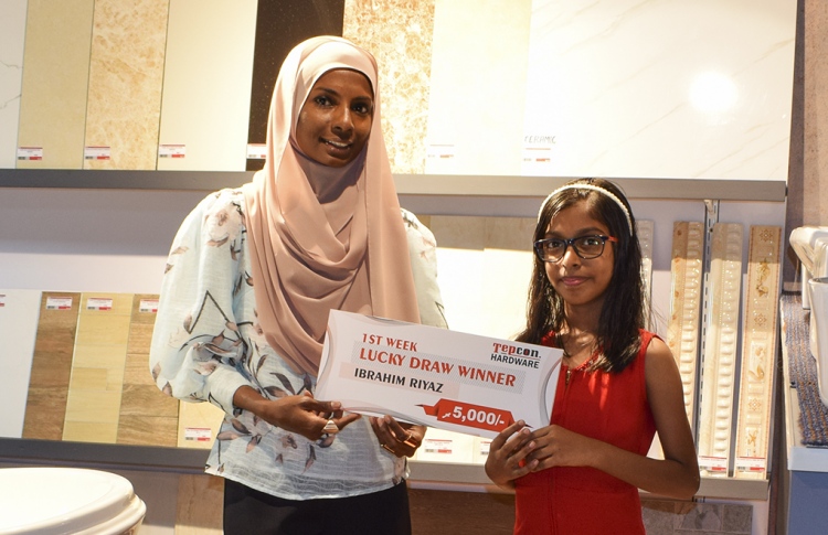 ޓެޕްކޮން ޕްރޮމޯޝަންގެ ފުރަތަމަ ނަސީބުވެރިޔާއަށް 5،000ރ