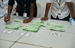 [File] Counting of votes: MDP wins Dhiggaru and Gaadhiffushi Council by-elections