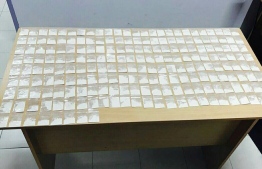 Drugs previously seized by Maldives Police Service. PHOTO: MALDIVES POLICE SERVICE.
