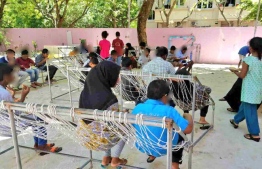 Children under state care at Kudakudhinge Hiyaa in Vilimale’ of the capital region. The state is conducting a relocation project to ensure a safer and healthier environment for these children. PHOTO: MIHAARU