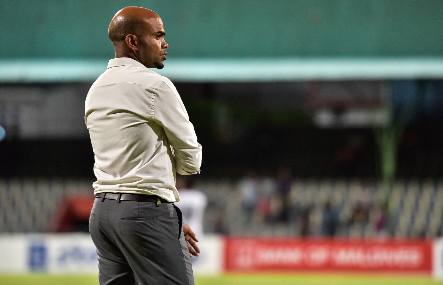 ޓީސީގެ ކޯޗު މުހައްމަދު ނިޒާމް (ނިޒާމްބެ): މިއީ ޓީސީ އަށް މުހިއްމު މެޗެއް.-- ފޮޓޯ: ނިޝާން އަލީ/ މިހާރު