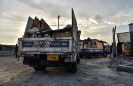 Trucks transport waste to landfill. FILE PHOTO/MIHAARU