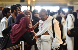 The return tickets of Umrah pilgrims who traveled under the Mash'ar Group have been canceled due to the company's failure to make payments. -- Photo: Mihaaru