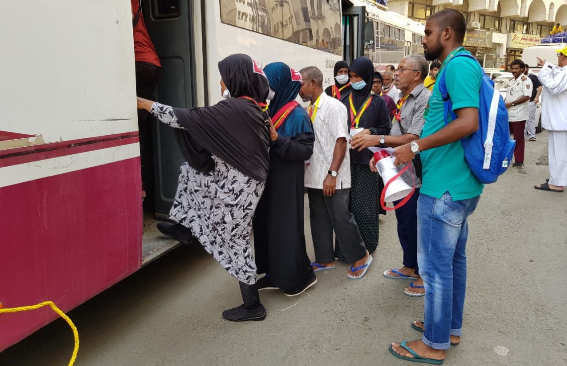 ދިވެހި ހައްޖުވެރިން މަދީނާ ދަތުރުގައި