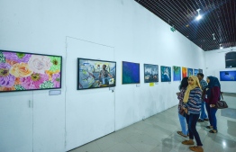 From a previous contemporary art exhibition.-- Photo: Mihaaru
