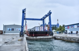 MTCC Boatyard at K.Thilafushi: the boatyard will resume services on September 20, 2020. FILE PHOTO/MIHAARU