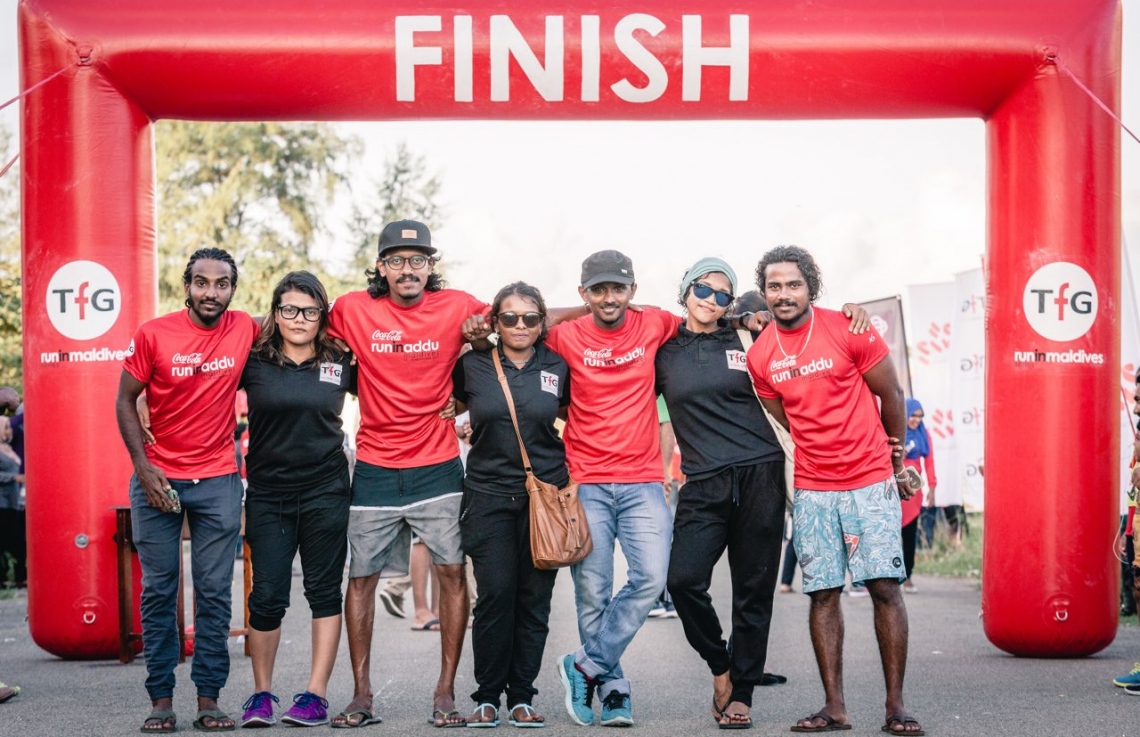 ހިތަދޫ، އައްޑޫ ސިޓީ (ސެޕްޓެމްބަރު 17) – ކޮކާކޯލާ ޓީއެފްޖީ "ރަން އިން އައްޑޫ" އިވެންޓުގެ ތެރެއިން. –ފޮޓޯ: އިބްރާހިމް އުޝާފަތު