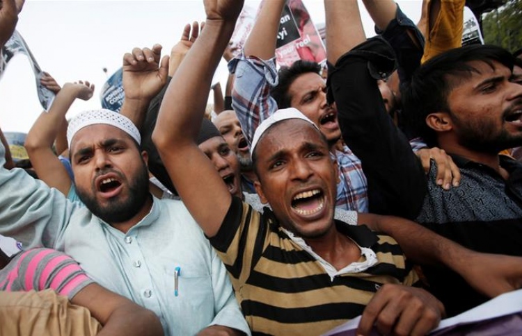 ރޮހިންޖާ މުސްލިމުންނާ ޓެރަރިސްޓުންނާ ގުޅުންއޮވޭ: އިންޑިއާ