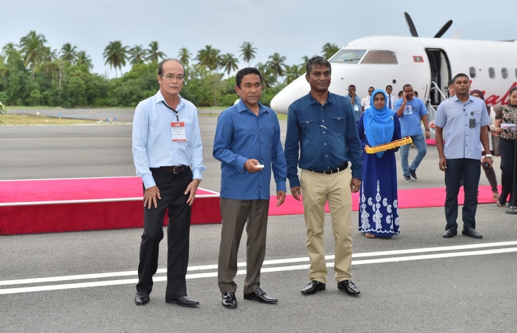 ތިން ރަށެއްގެ އެއާޕޯޓުގެ މަސައްކަތް ފަށާނަން: ރައީސް