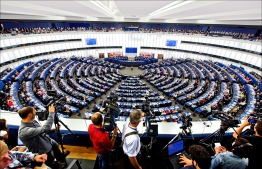 A meeting of the European Parliament in progress. PHOTO: PIETRO NAJ-OLEARI