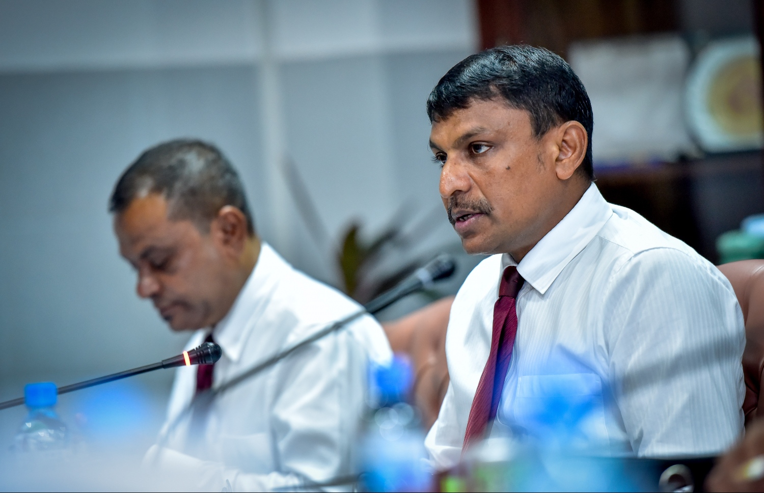 މާލިއްޔަތު ކޮމެޓީގެ ބައްދަލުވުމުގައި ރިޔާޒް - ފޮޓޯ: ނިޝާން އަލީ/ މިހާރު