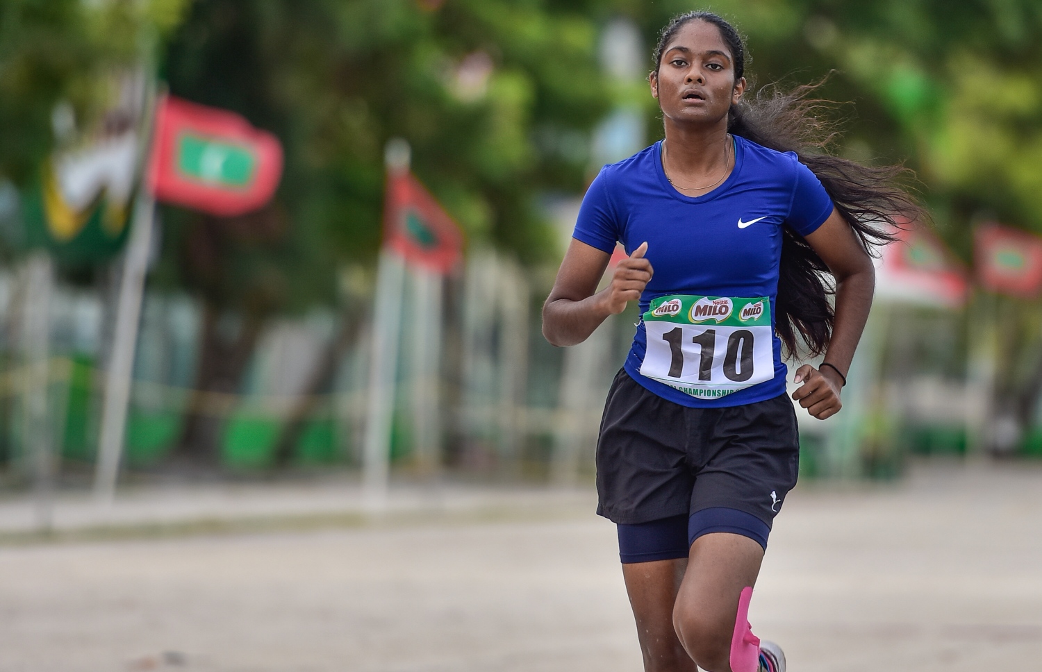 800 މީޓަރު ދުވުން ކާމިޔާބުކުރި ޖައިޝާ. --ފޮޓޯ: ނިޝާން އަލީ/ މިހާރު