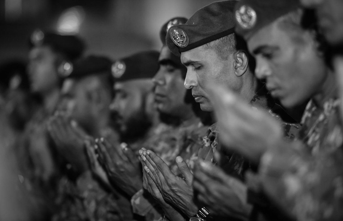 ނަސްރުގެ ދުވަހުގެ މުނާސަބަތުގައި ކަޅުތުއްކަލާ ކޮށީގައި ސިފައިން ބޭއްވި ހާާއްސަ ޖަލްސާގައި ސިފައިން ބައިވެރިވަނީ. -- ފޮޓޯ: ނިޝާން އަލީ/މިހާރު