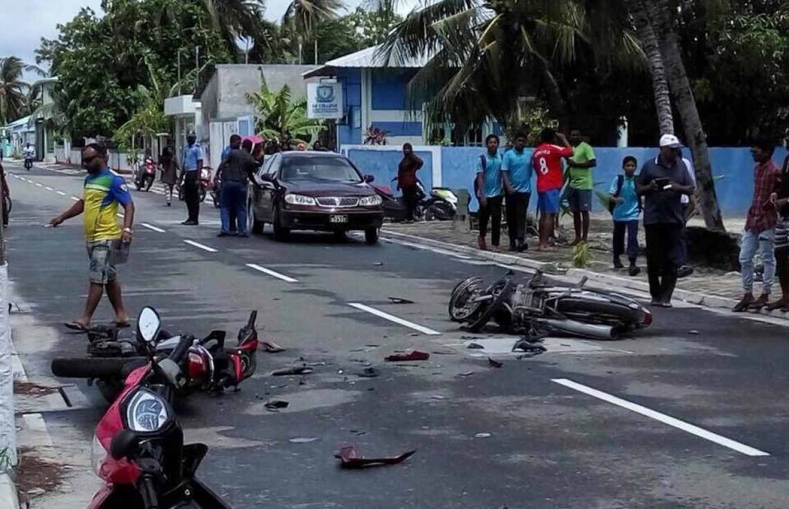 އެކްސިޑެންޓެއްގައި ދެ މީހަކަށް ސީރިއަސް އަނިޔާތަކެއް