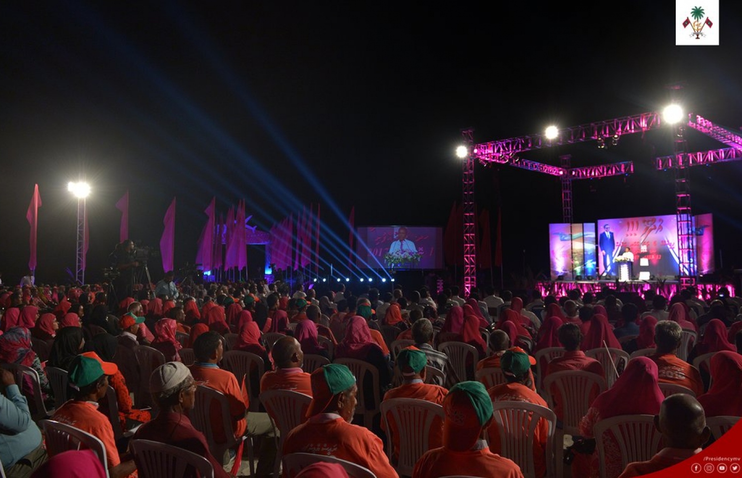 ޕީޕީއެމްއިން މިރޭ ބޭއްވި ޖަލްސާގެ ތެރެއިން-- ފޮޓޯ: ރައީސް އޮފީސް