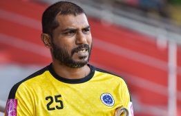 Former national team goalkeeper Imran Abdulla. PHOTO: NISHAN ALI/MIHAARU