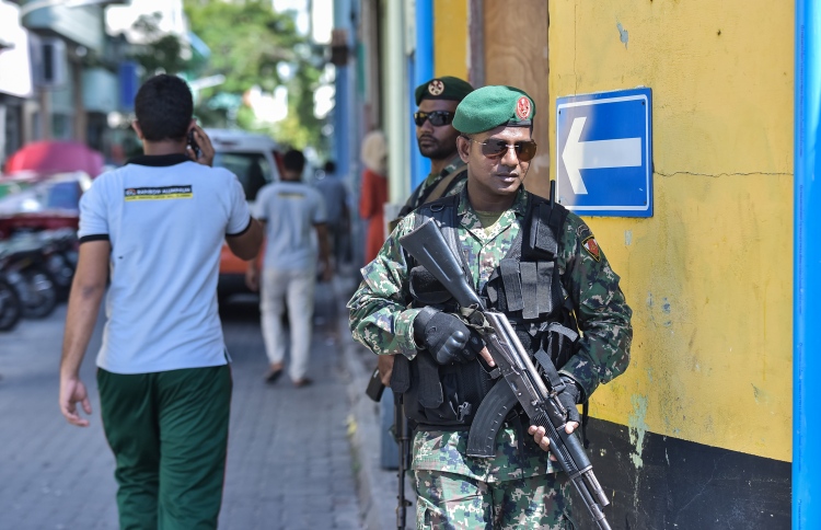 ގޮވާތަކެއްޗާއެކު، ސިފައިންގެ ތަމްރީނެއް މާލޭގައި