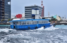 Maldives Meteorological Service (MET) forecasted severe weather would be experienced across Maldives for a 24 hour period from September 24- 25, further issued Yellow Alert and advised caution while travelling by sea. PHOTO: MIHAARU