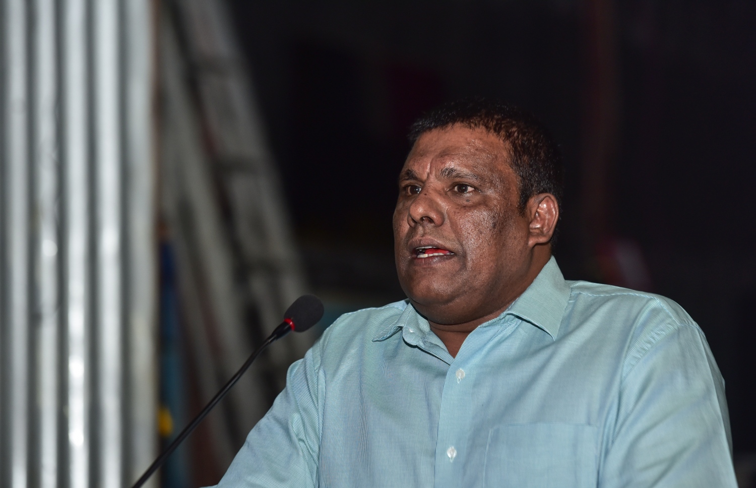 ހަރުގޭގައި ރޭ ބޭއްވި ޖަލްސާގައި މުސްތަފާ ވާހަކަ ދައްކަވަނީ.---ފޮޓޯ: ހުސެއިން ވަހީދު/މިހާރު