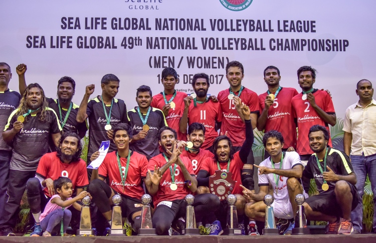 ގައުމީ ވޮލީ ލީގުގެ ޗެމްޕިއަންކަން މޯލްޑިވިއަން ހޯދަައިފި