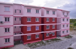 Housing units in Hulhumale. PHOTO: HUSSAIN WAHEED/MIHAARU