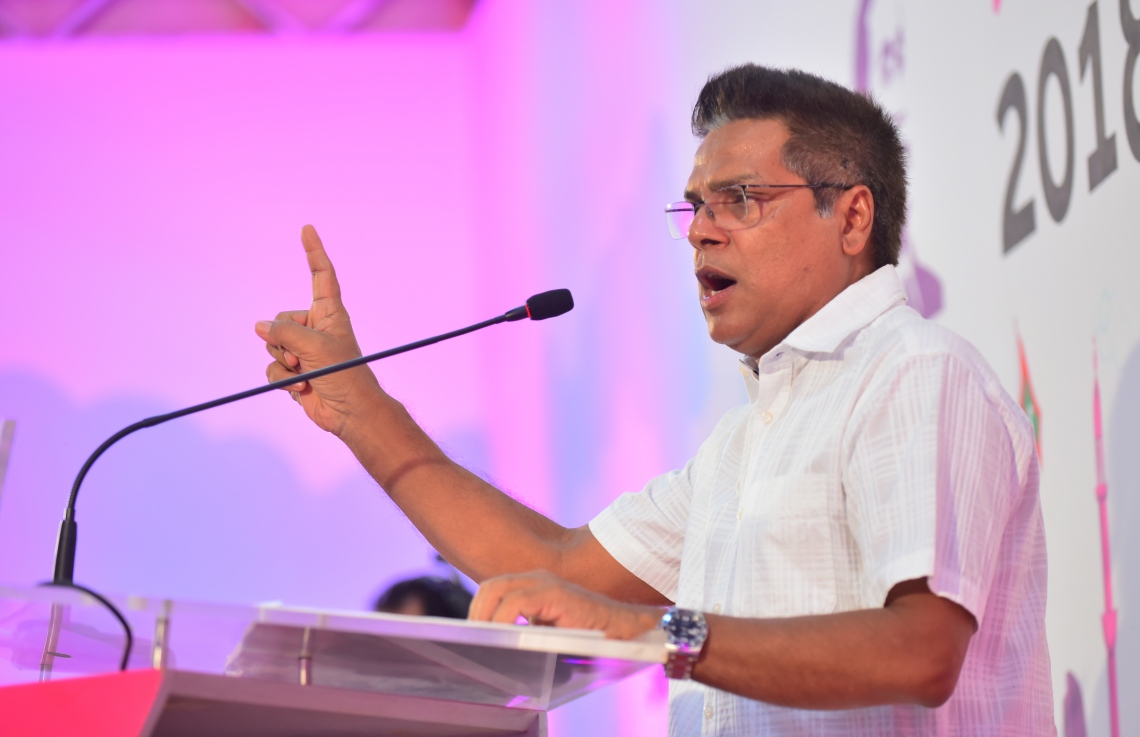 މާލެ: ފެބްރުއަރީ 20، 2018: ޕީޕީއެމްގެ "ރުމާލު 2" ގައި ބޭއްވި ޖަލްސާގައި ހުޅުހެންވޭރު ދާއިރާގެ މެމްބަރު ރީކޯ މޫސާ މަނިކު ވާހަކަ ދައްކަވަނީ.-- ފޮޓޯ: ހުސެން ވަހީދު /މިހާރު